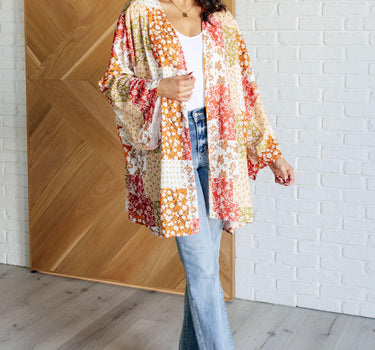Patchwork of Feelings Mixed Floral Kimono