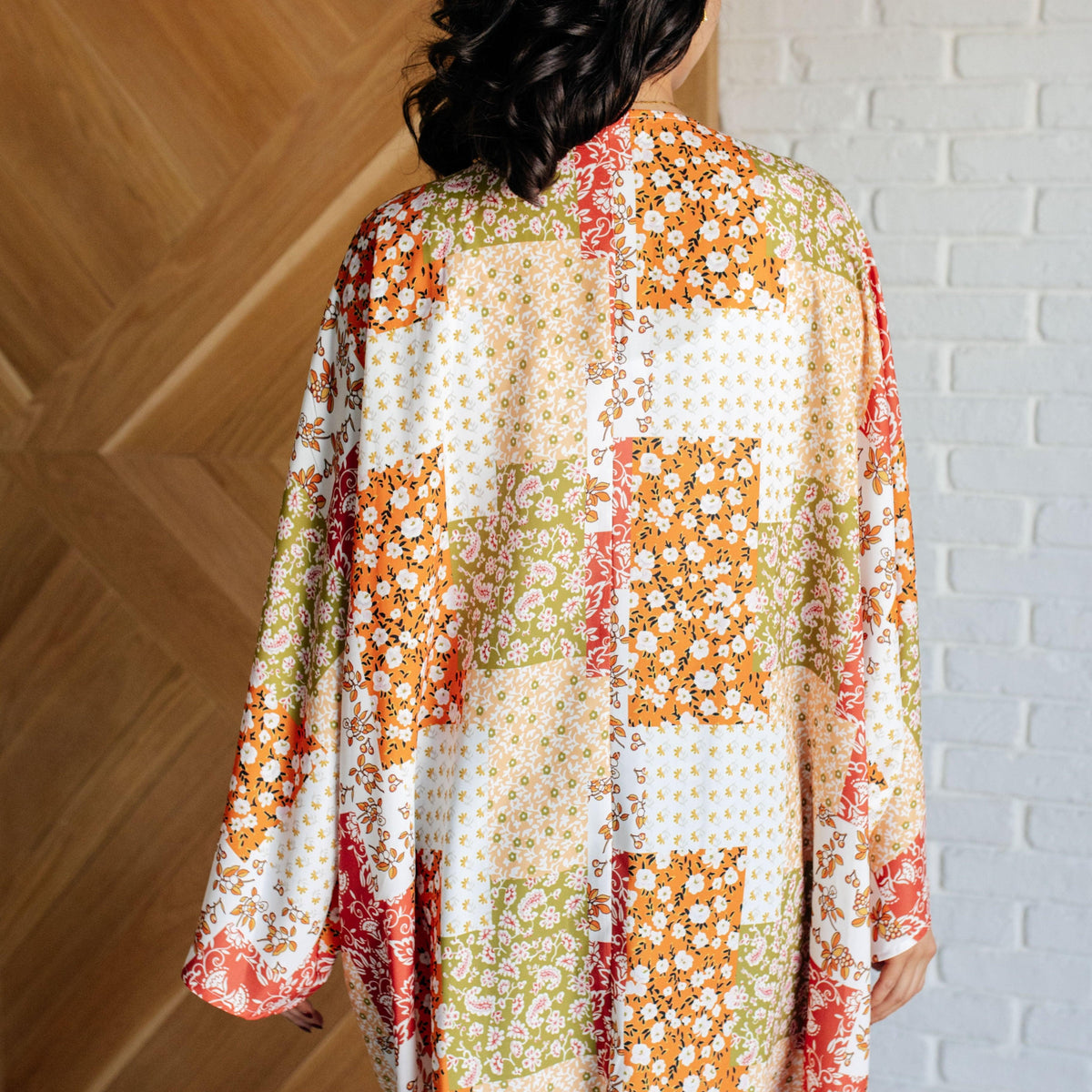 Patchwork of Feelings Mixed Floral Kimono - Three Mad Hatters Mercantile 