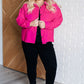 Perfect Pop of Pink Jacket Layers   