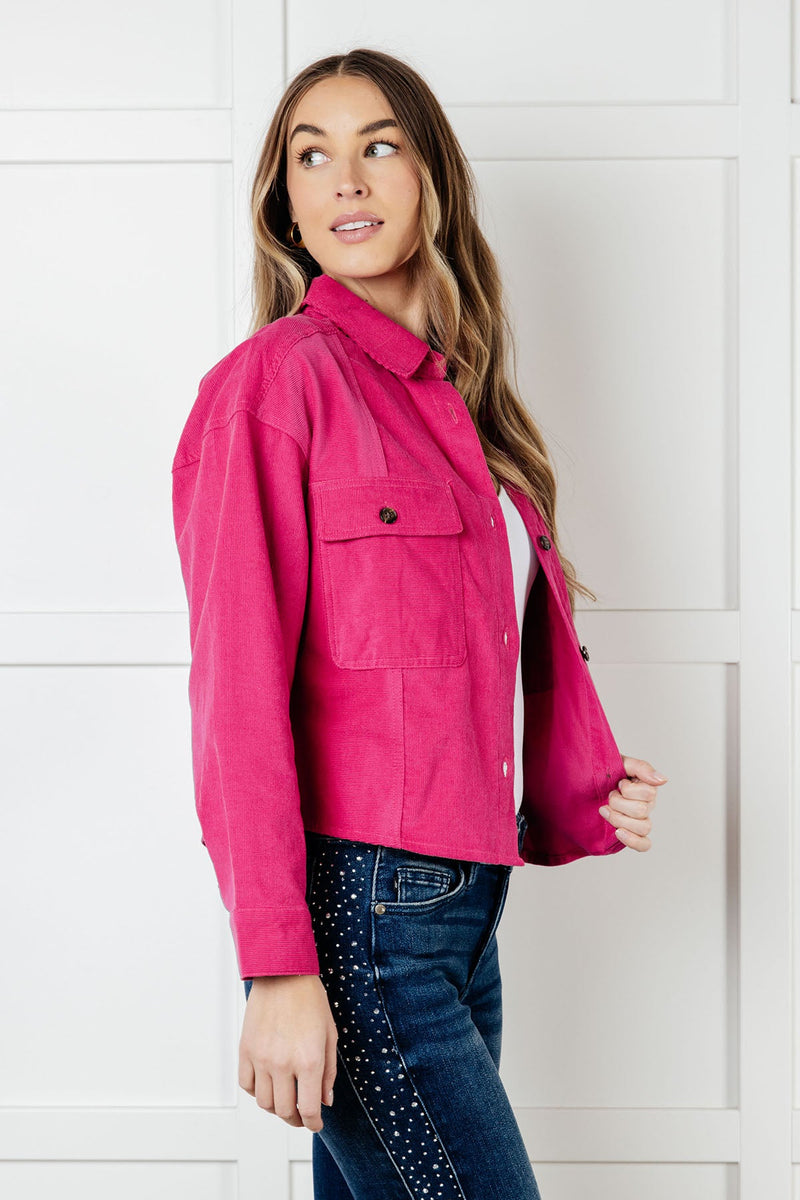 Perfect Pop of Pink Jacket Layers