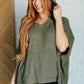 Perfectly Poised Hooded Poncho in Olive Layers