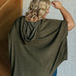 Perfectly Poised Hooded Poncho in Olive Layers