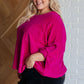 Pink Thoughts Chenille Blouse Blouses   