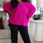 Pink Thoughts Chenille Blouse Blouses   