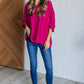 Pink Thoughts Chenille Blouse Blouses   