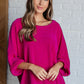 Pink Thoughts Chenille Blouse Blouses   