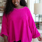 Pink Thoughts Chenille Blouse Blouses   