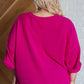 Pink Thoughts Chenille Blouse Blouses   