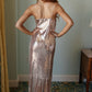 Posh Panache Sequin Slip Dress Womens Midi Dresses   