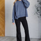 Quick Fix Mineral Wash Crew Neck Pullover in Psychic Tops   