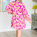 Magnificently Mod Floral Shirt Dress