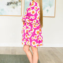 Magnificently Mod Floral Shirt Dress