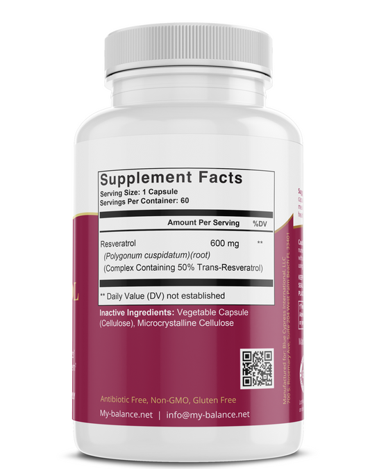 Resveratrol "Powerful Antioxidant" Vitamins   