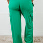 Race to Relax Cargo Pants in Emerald Green Bottoms