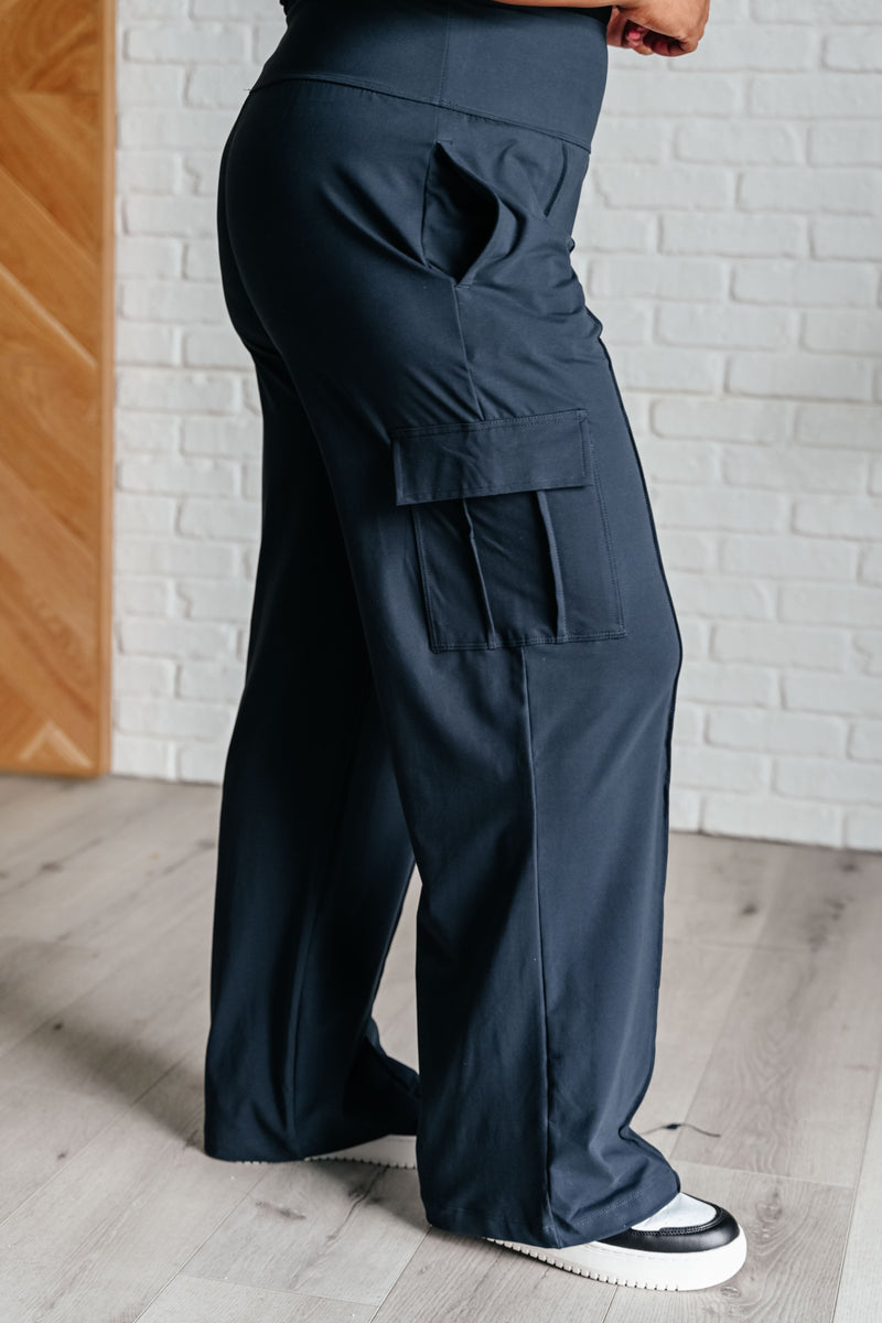 Race to Relax Cargo Pants in Nocturnal Navy Athleisure   