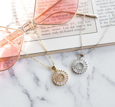 Mini Radiant Initial Necklace