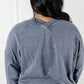 Rep Ready Mineral Wash French Terry Pullover in Blue Athleisure