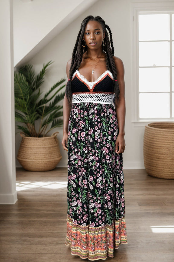 Vacation Ready Floral Maxi Dress Womens Maxi Dress