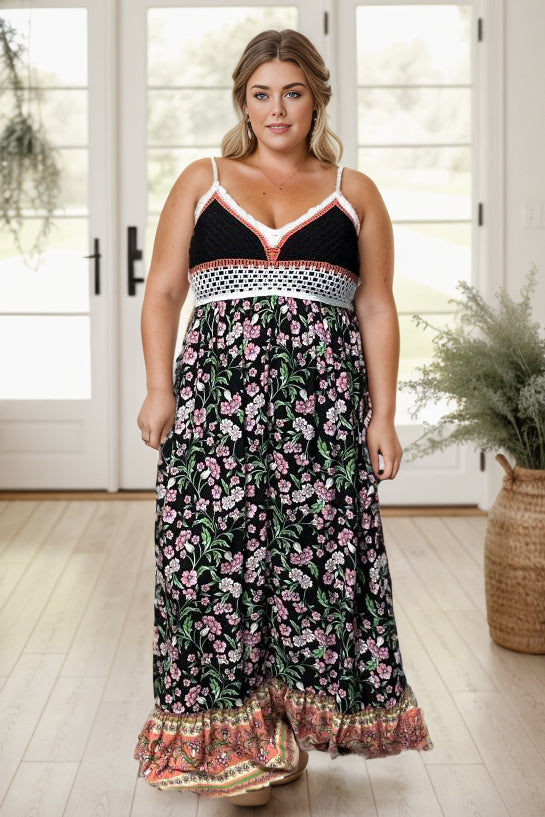 Vacation Ready Floral Maxi Dress Womens Maxi Dress