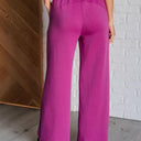 Resort Travel Wide Leg Crop Pant in Magenta