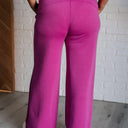 Resort Travel Wide Leg Crop Pant in Magenta