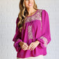 Rodeo Queen Embroidered Blouse Tops   