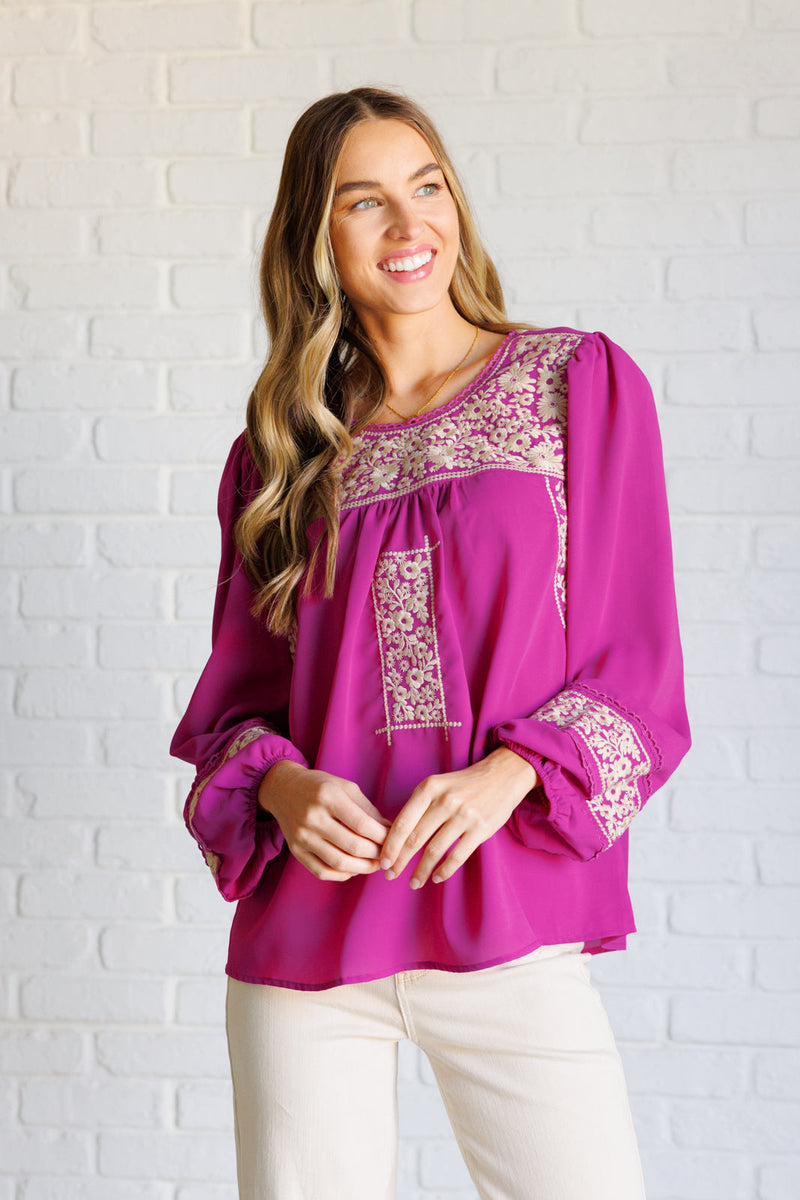 Rodeo Queen Embroidered Blouse Tops   