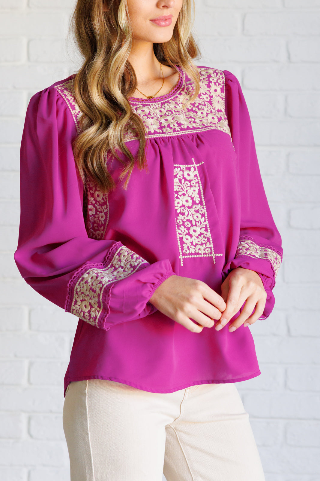 Rodeo Queen Embroidered Blouse Tops   