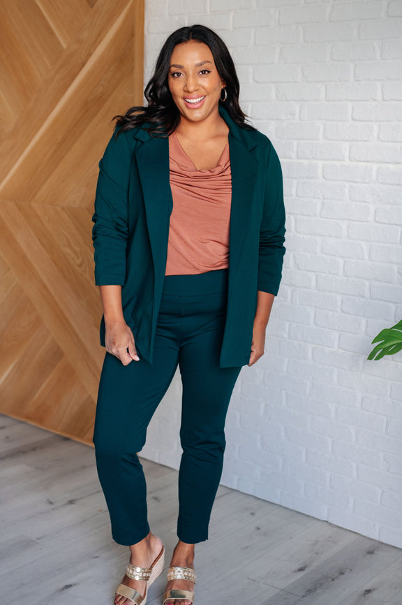 Magic 3/4 Blazer in Hunter Green Layers   