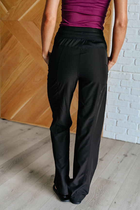 Runner's High Drawstring Joggers in Black Womens Athleisure   