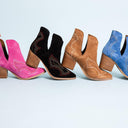 Journee Ankle Boots in Blue