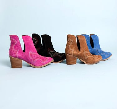 Journee Ankle Boots in Blue