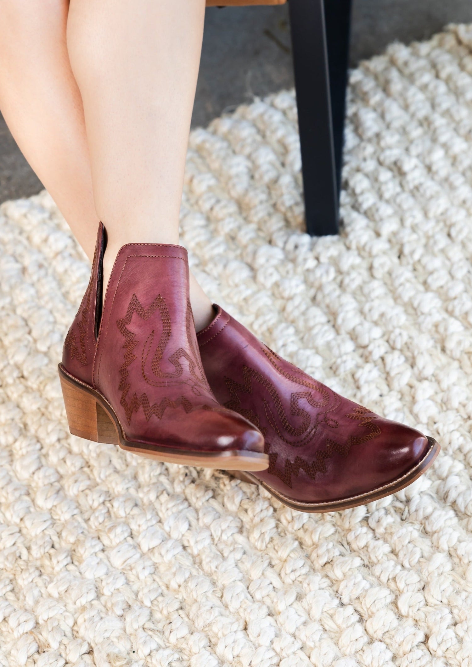 Kickin' Booties in Burgundy Shoes   