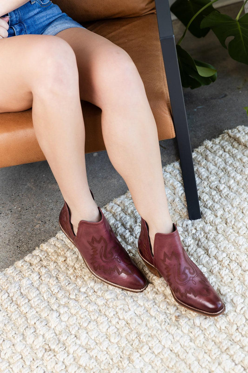 Kickin' Booties in Burgundy - Three Mad Hatters Mercantile 