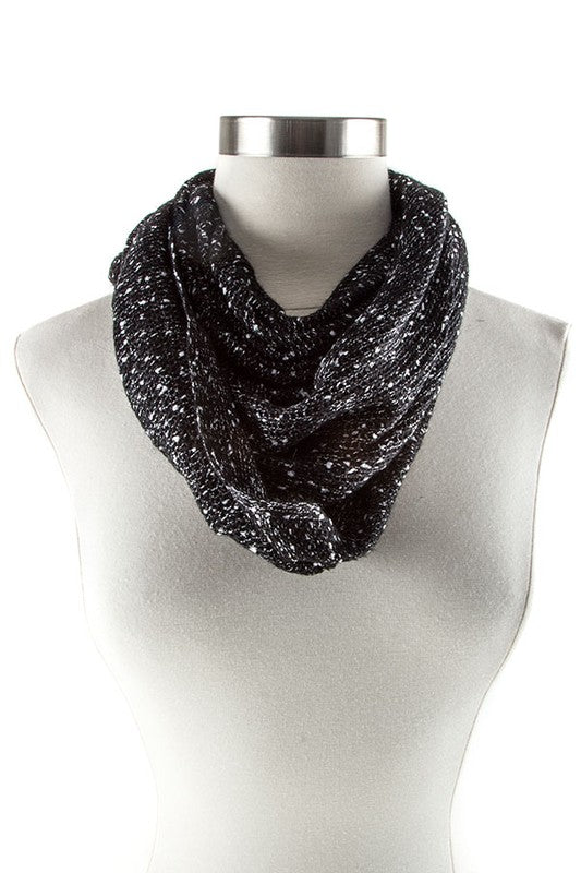 TWO TONED INFINITY SCARF Infinity Scarf BLACK/BKBK Os 