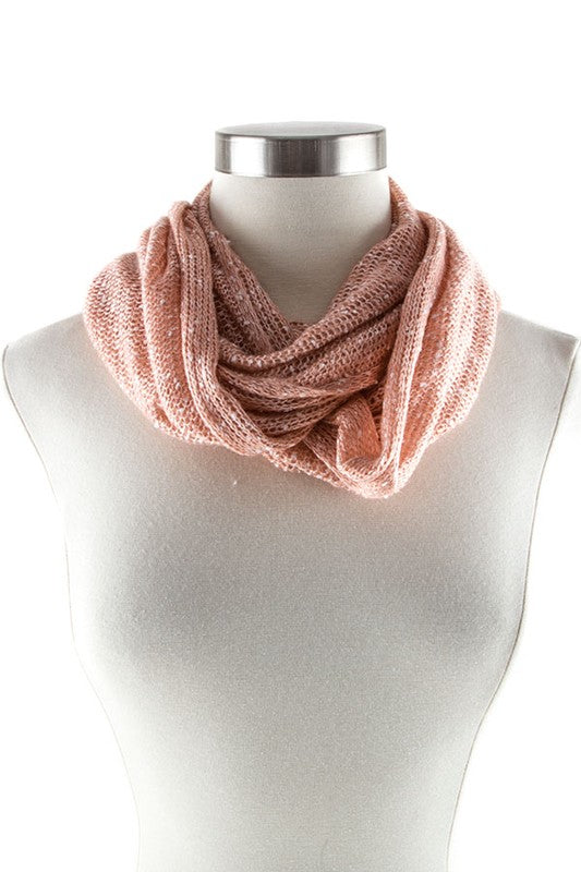 TWO TONED INFINITY SCARF Infinity Scarf PINK/LRLR Os 