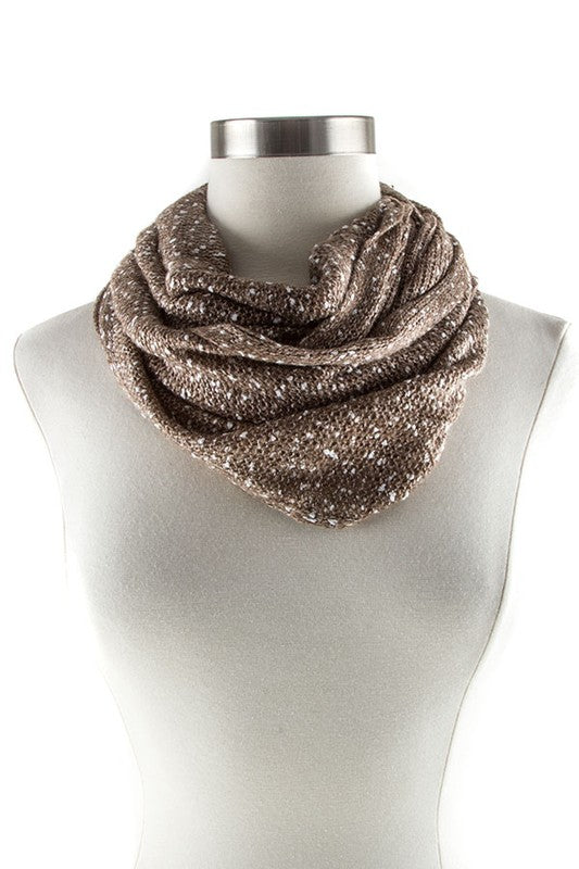 TWO TONED INFINITY SCARF Infinity Scarf BEIGE/LTLT Os 