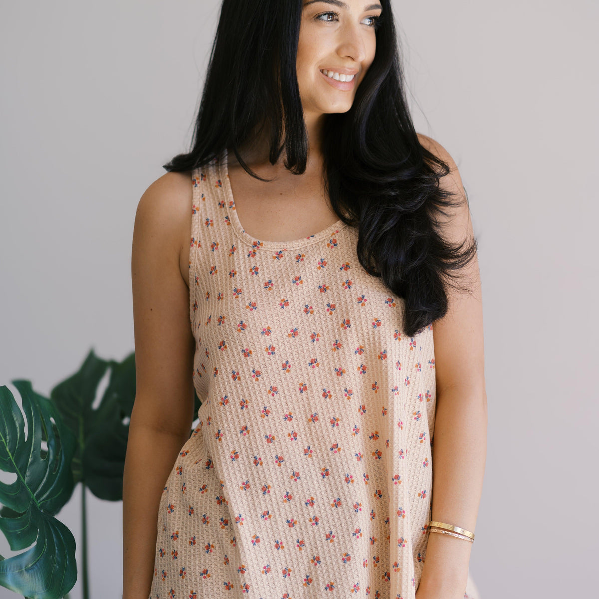 Tiny Blooms Tank - Three Mad Hatters Mercantile 