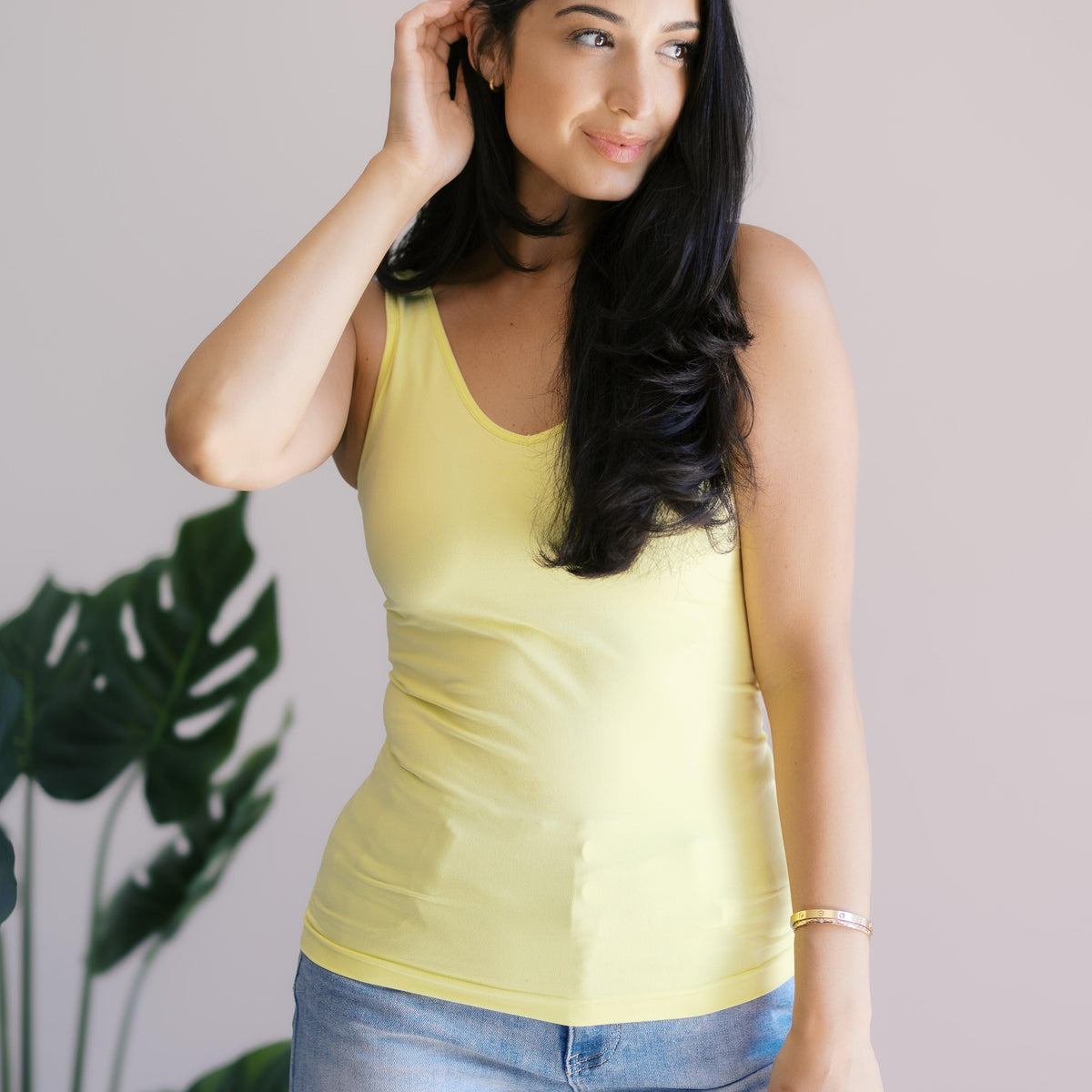 Yellow Timeless Basics Tank - Three Mad Hatters Mercantile 