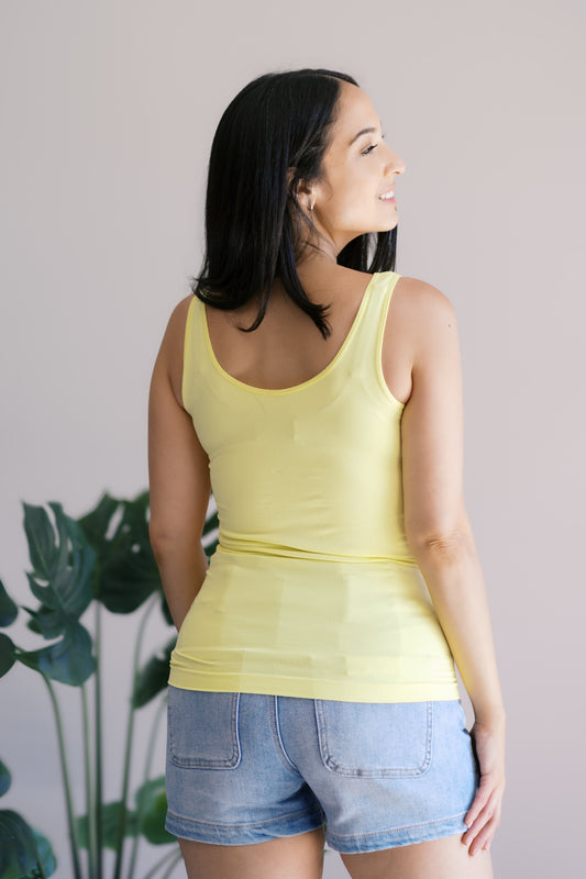 Yellow Timeless Basics Tank Womens Tank Tops