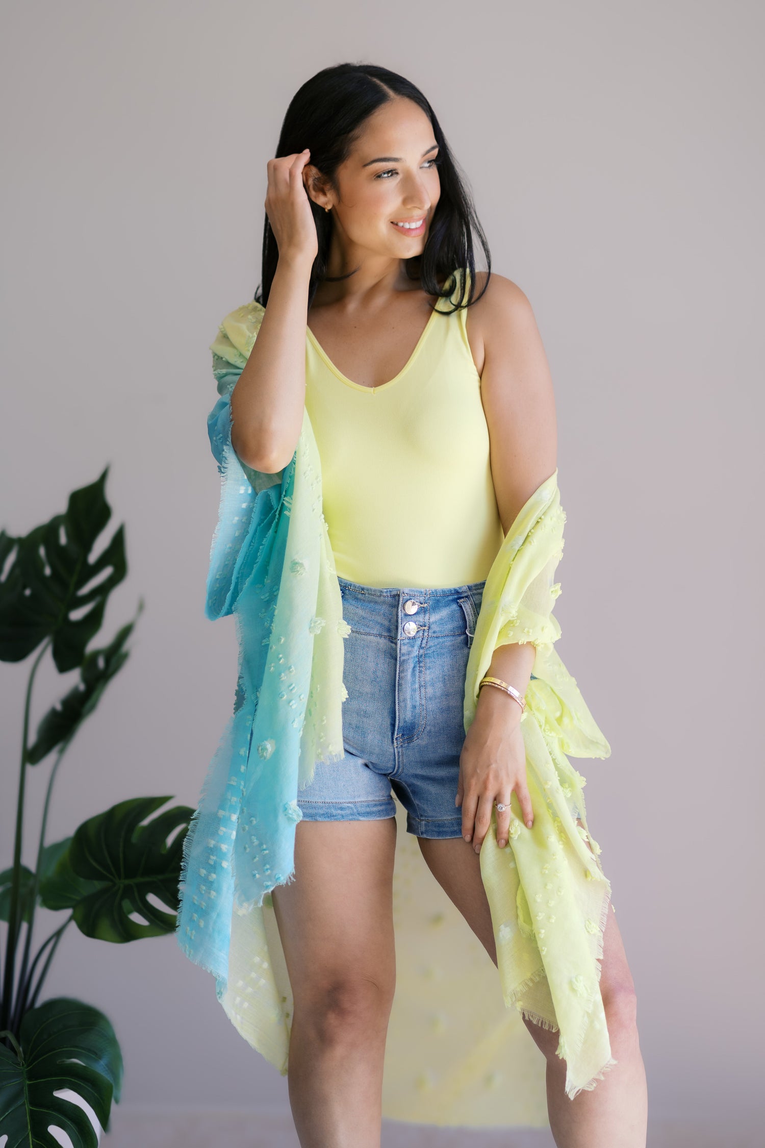 Lemonade Breeze Kimono Womens Kimono