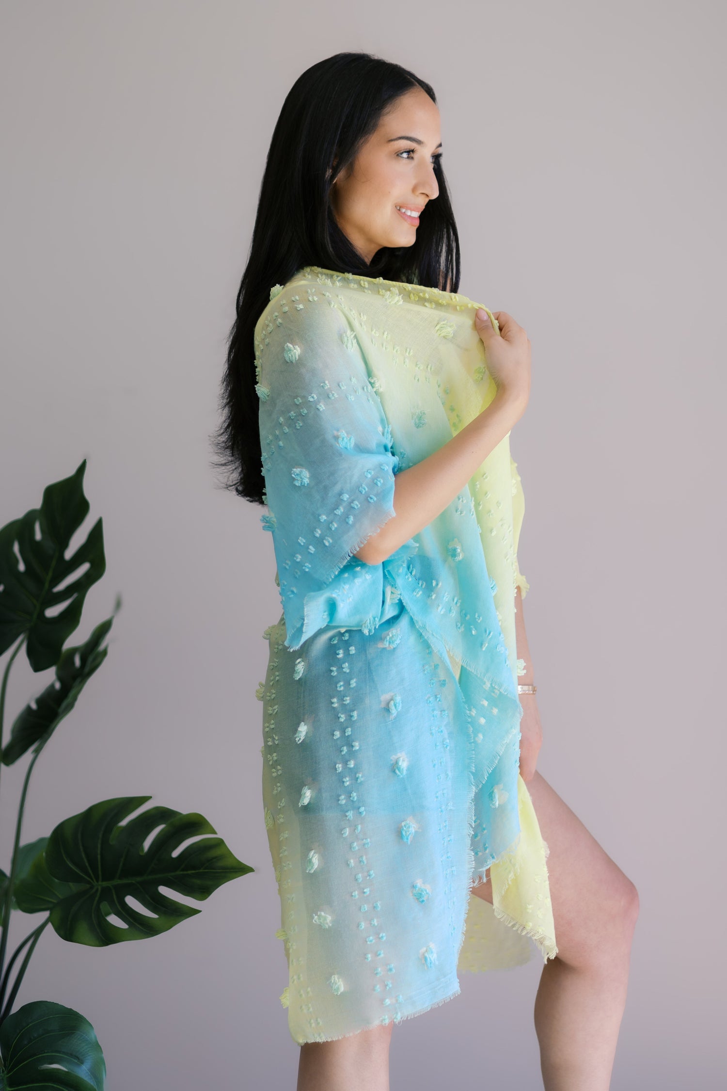 Lemonade Breeze Kimono Womens Kimono