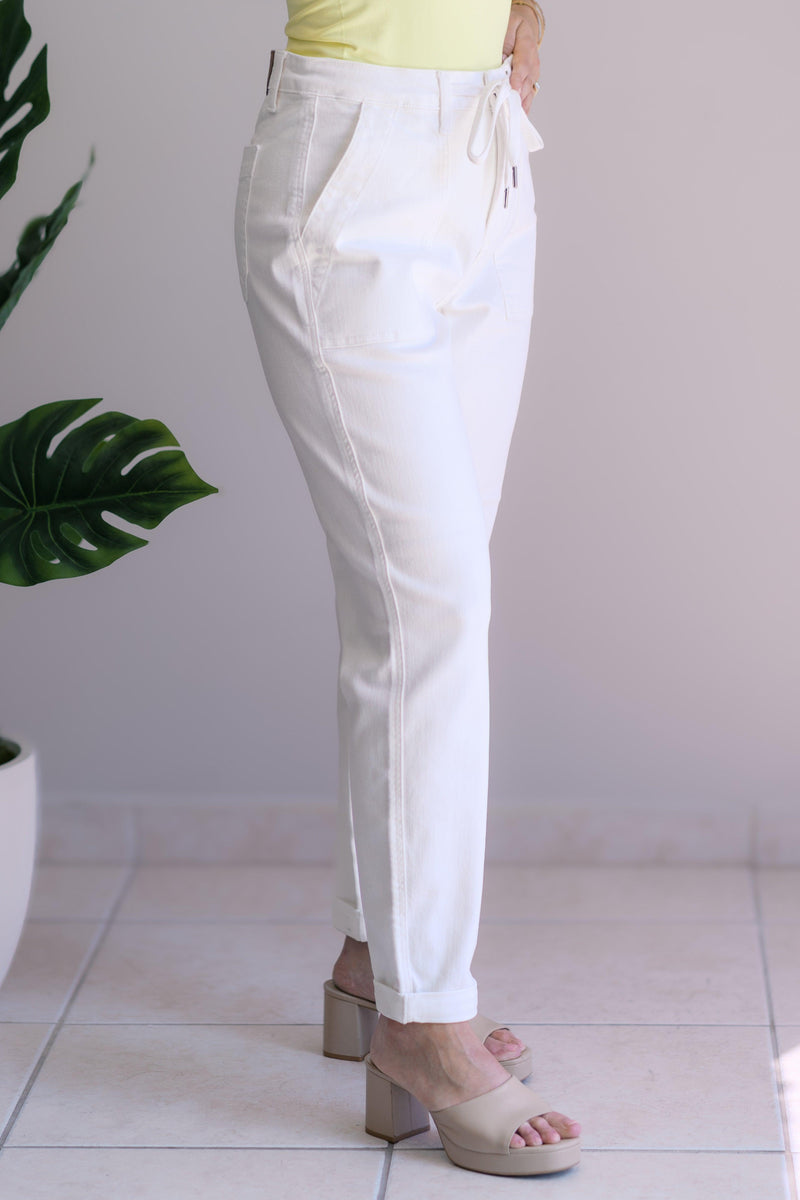 Chalk It Up Judy Blue Joggers - Three Mad Hatters Mercantile 