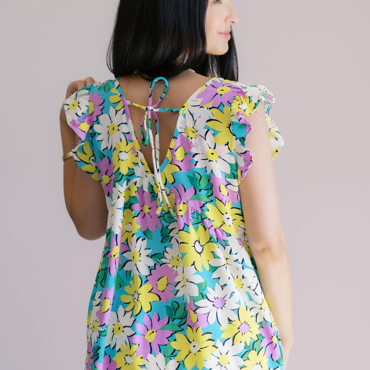 Petal Party Flutter Sleeve - Three Mad Hatters Mercantile 