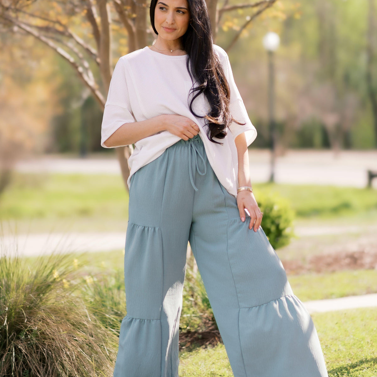 Misty Sage Bottoms - Three Mad Hatters Mercantile 