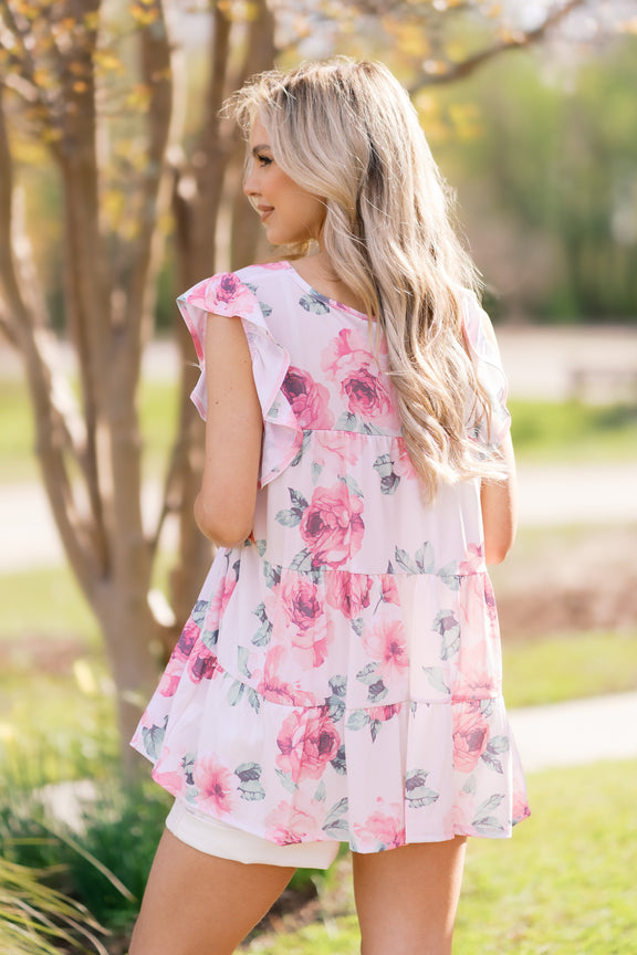 Blooming Grace Top Womens Blouse