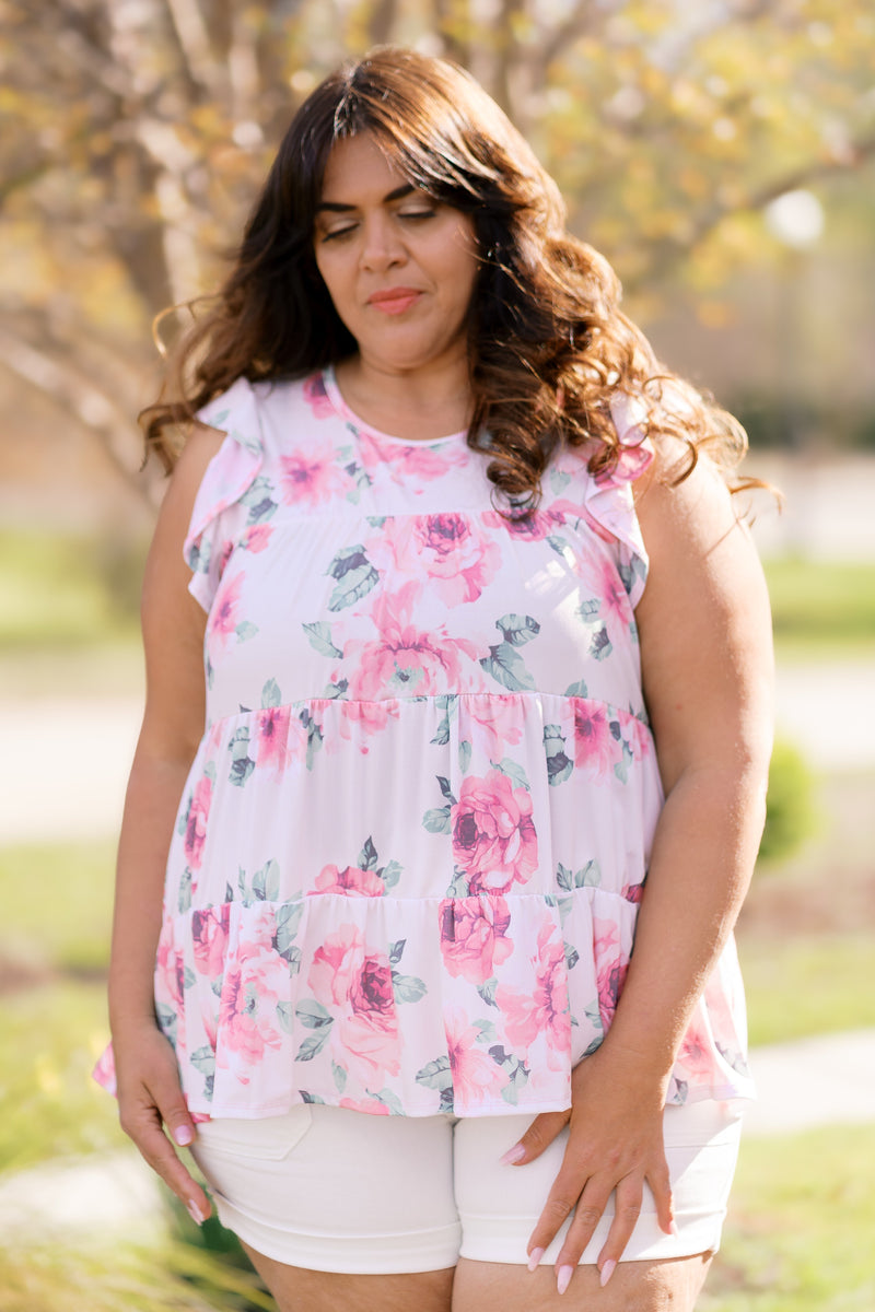 Blooming Grace Top Womens Blouse
