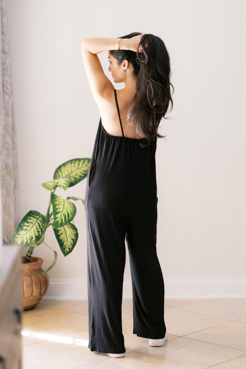 Midnight Flow Jumpsuit - Three Mad Hatters Mercantile 