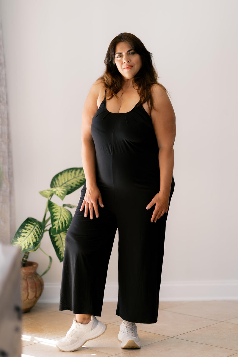 Midnight Flow Jumpsuit - Three Mad Hatters Mercantile 