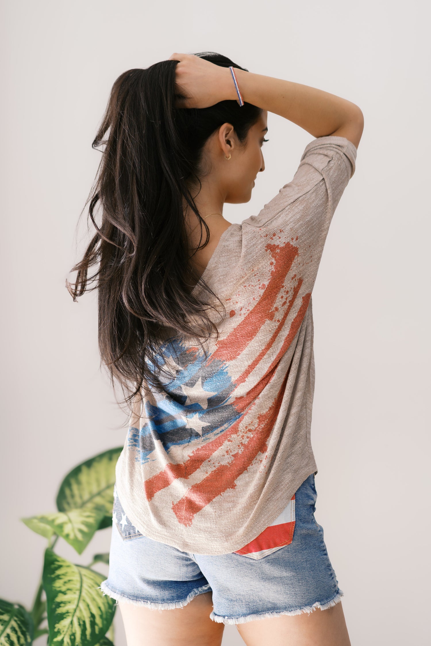 Star-Spangled Top Womens Tops
